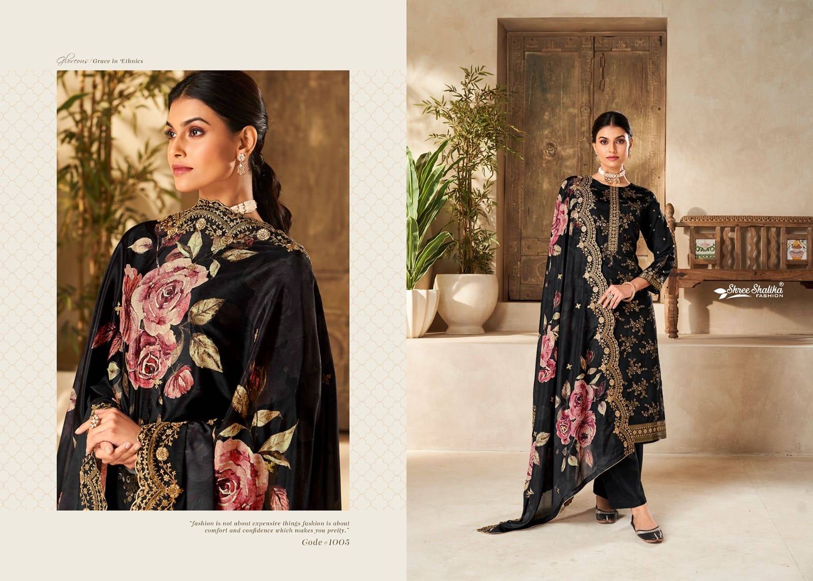 ANOKHI by shree shalika 1001 To 1008 Designer Festive Suits Collection Beautiful Stylish Fancy Colorful Party Wear & Occasional Wear EMBROIDERED Pure viscose Dresses At Wholesale Price
